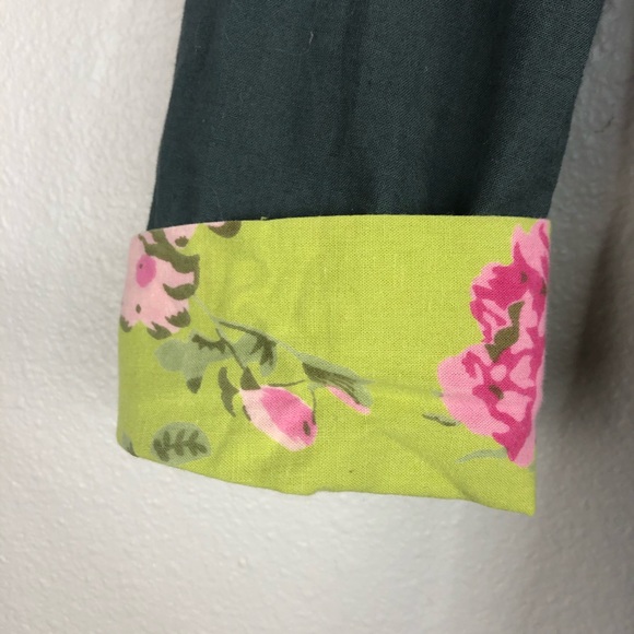 Little Journeys Boho Tunic Blouse Long Sleeve Gray Pink Embroidery Multipattern - Picture 3 of 6